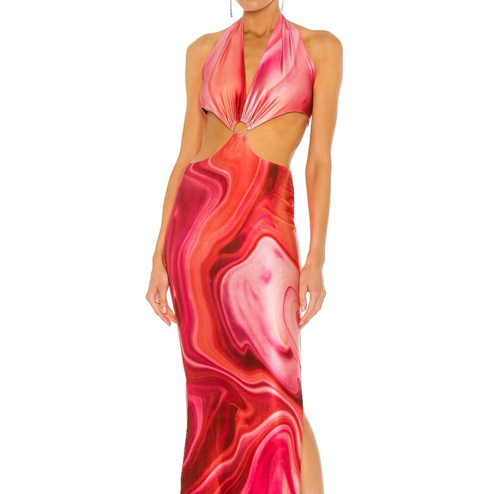 Farai London Gaia Dress in Pink XS NWT